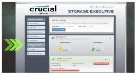 Crucial P1 - Install and run Storage Executive - 1