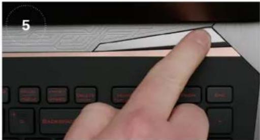 Crucial P1 - Remove the power cable and battery - 1