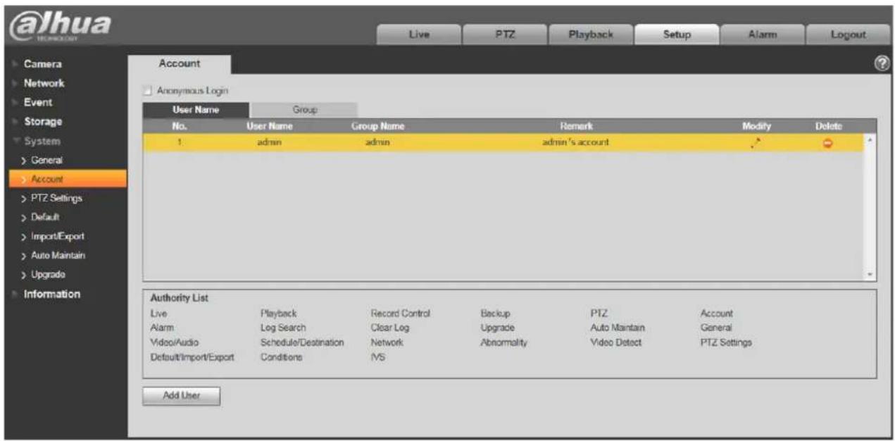 Dahua Technology IPC-HFW5431E-Z5 - Konto 5.5.2 - 1