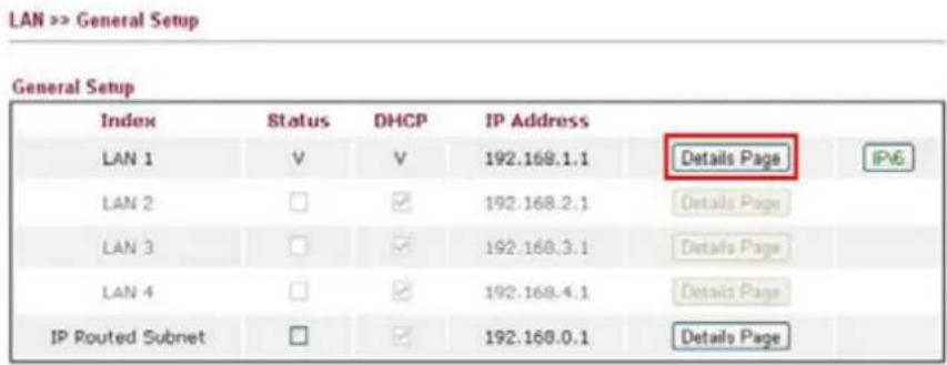 Draytek Vigor VAP902 - Setting LAN on Vigor2830n - 1