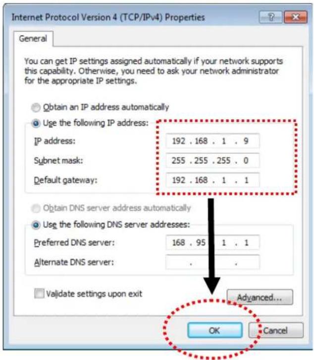 Draytek Vigor VAP902 - Windows 7 IP Address Setup - 4