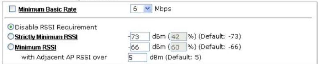 Draytek Vigor VAP902 - AP-assisted Client Roaming Parameters - 1