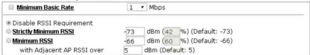 Draytek Vigor VAP902 - AP-assisted Client Roaming Parameters - 1