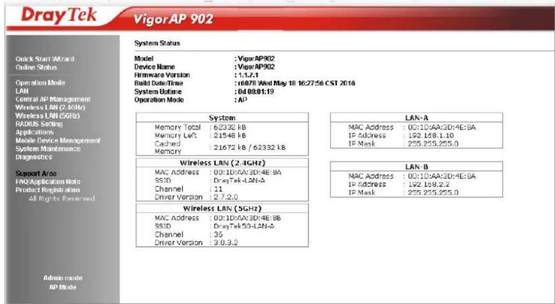 Draytek Vigor VAP902 - Advanced Configuration - 1