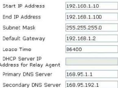 Draytek Vigor VAP902 - DHCP Server Configuration - 1