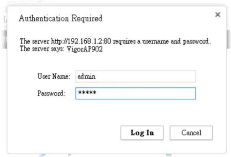 Draytek Vigor VAP902 - Accessing to Web User Interface - 1
