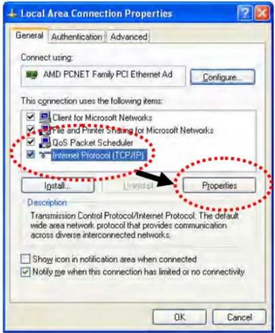 Draytek Vigor VAP902 - Windows XP IP Address Setup - 1