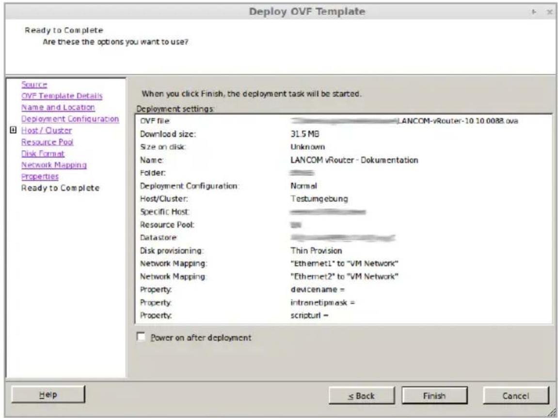 LANCOM vRouter 250 - Installation on the VMware ESXi Server - 15