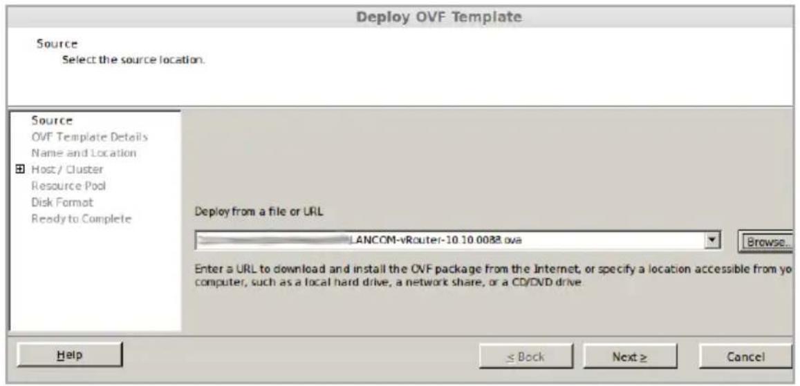 LANCOM vRouter 250 - Installation on the VMware ESXi Server - 4