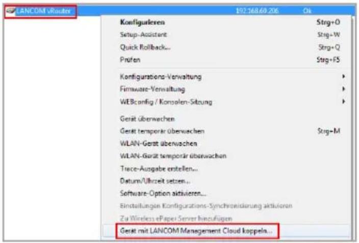 LANCOM vRouter 250 - Verwenden des Aktivierungscodes - 1