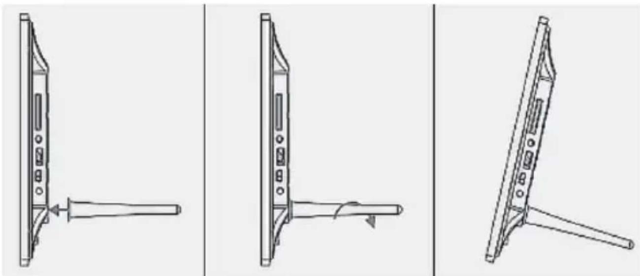 BRAUN DigiFrame 1080 - Aufsteller montieren - 1