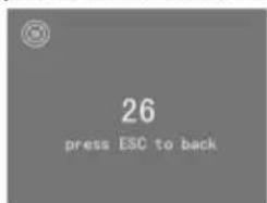26 press ESC to back