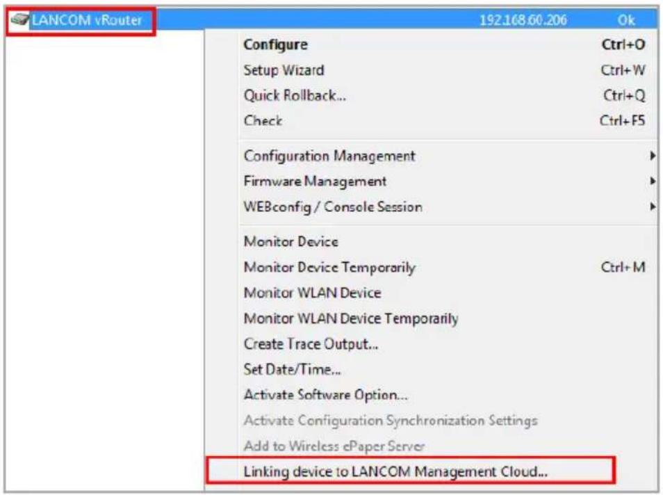 LANCOM vRouter 50 - Using the activation code - 1
