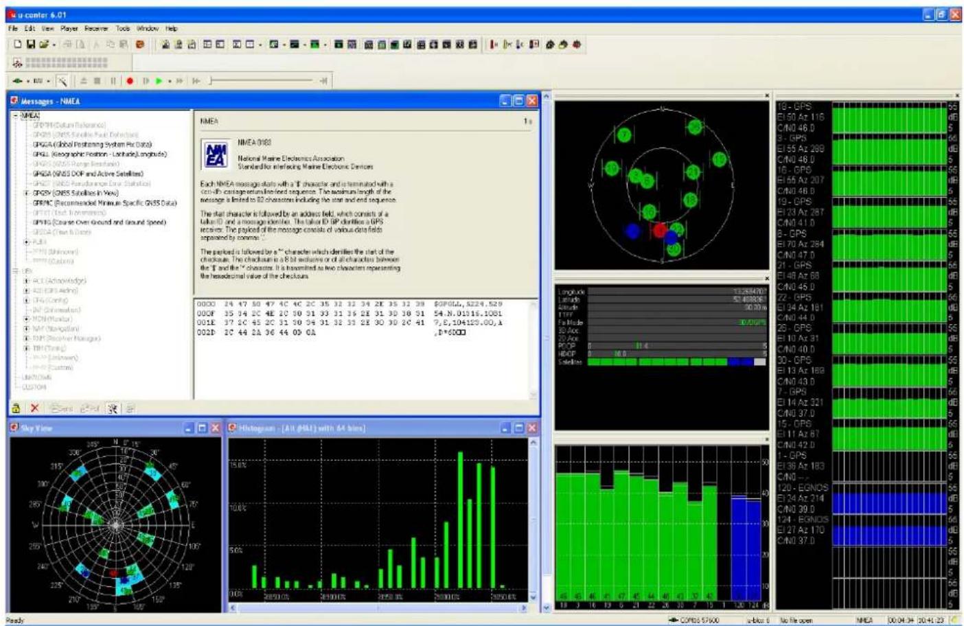 Tragant NL-604P - Funktionstest mit u-Center 6.xx - 2
