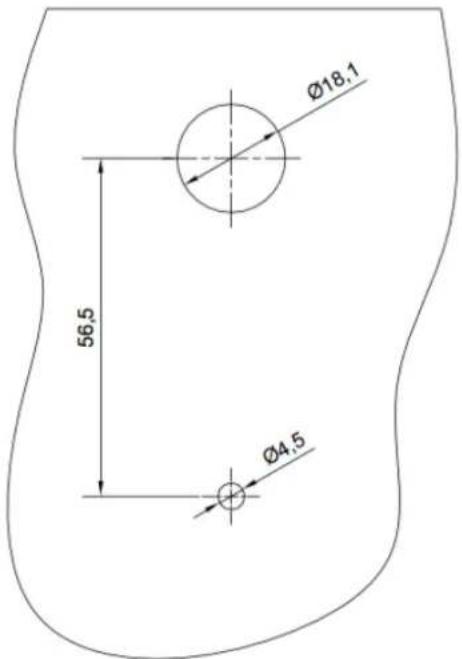 Kentix KIO7052 - Schritt 1: Bohren - 1
