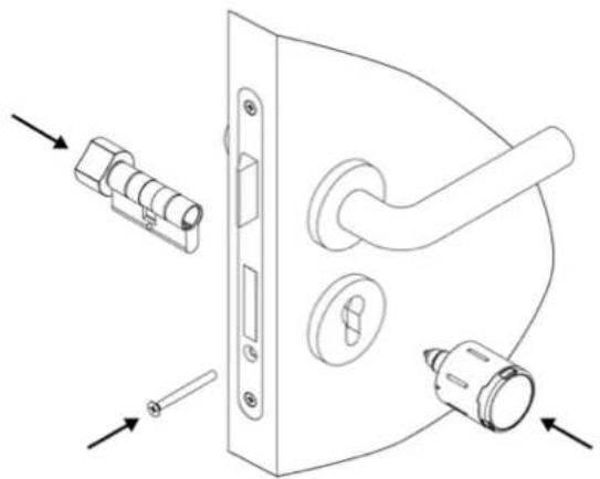 Kentix KIO7053 - Online Knauf mit Profilzylinder - 2