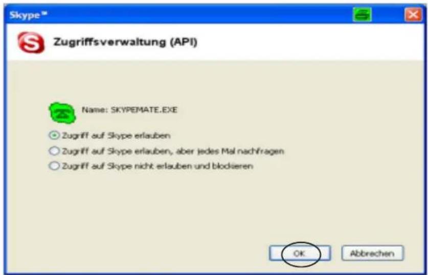 Hagenuk VoIPtel 40 - Starten von SkypeMate - 1