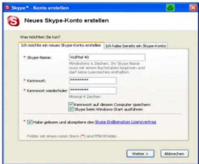 Hagenuk VoIPtel 40 - Skype einrichten und starten - 1