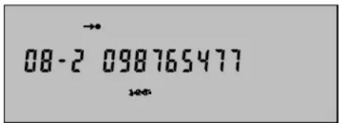 Hagenuk EuroPhone S - Displayanzeigen der Rufnummernspeicher - 1