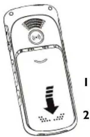 Hagenuk Fono c800 - Einlegen der SIM Karte - 1