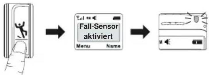 Hagenuk Fono c800 - Fall-Sensor einschalten - 1