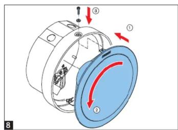 Technical diagram of a mechanical assembly with numbered components and directional arrows indicating motion or flow.