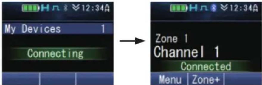 My Devices 1 Connecting Zone 1 Channel 1 Connected Menu | Zone+
