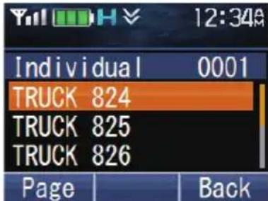 12:34 Individual 0001 TRUCK 824 TRUCK 825 TRUCK 826 Page Back