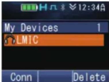 My Devices 1 LMIC Conn Delete