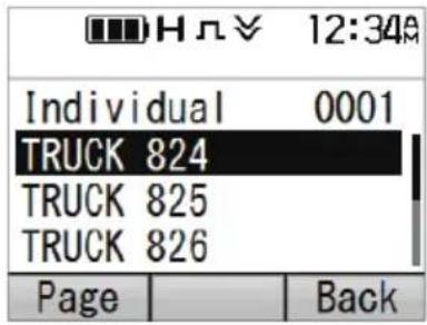 12:34 Individual 0001 TRUCK 824 TRUCK 825 TRUCK 826 Page Back