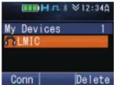 My Devices 1 LMIC Conn Delete