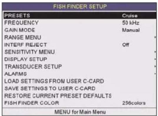 Standard Horizon CPF390i - SETUP MENU - 1