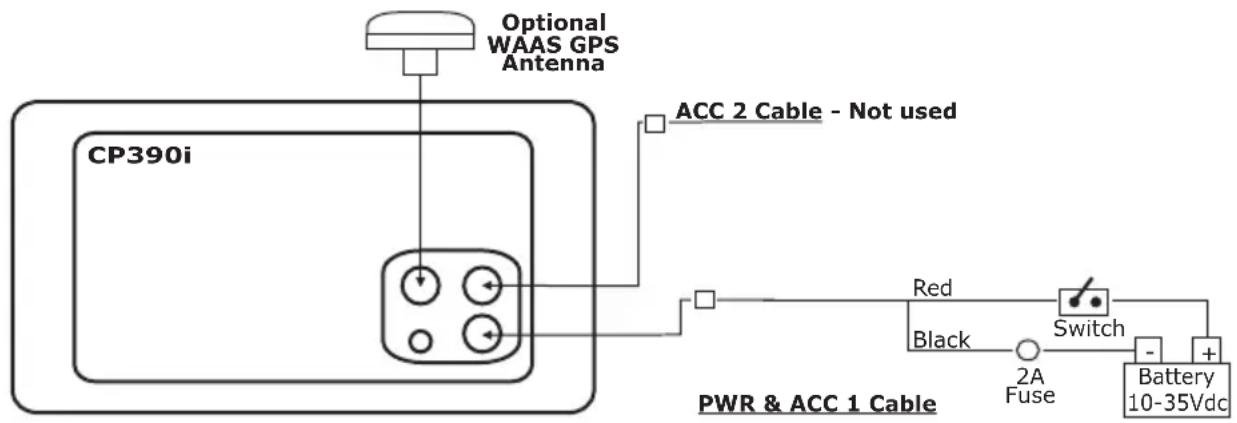 Standard Horizon CPF390i - DC Power Connection - 1