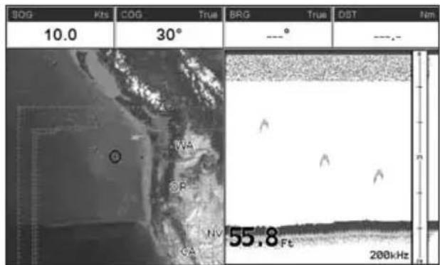Standard Horizon CPF390i - 200 kHz and 50 kHz Fish/Chart Pages - 1