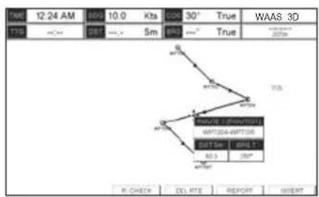Standard Horizon CPF390i - INSERTING A WAYPOINT INTO A ROUTE - 1