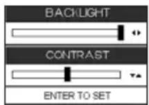 Standard Horizon CPF390i - Changing the backlight and contrast - 1