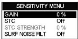 Standard Horizon CPF390i - SENSITIVITY MENU - 1