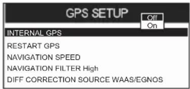 Standard Horizon CPF390i - Setup Menu - 1