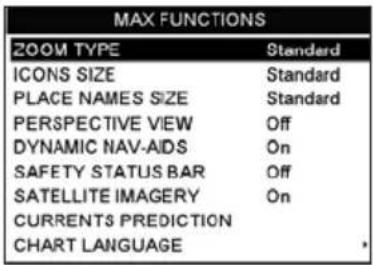 Standard Horizon CPF390i - MAX FUNCTIONS MENU - 1