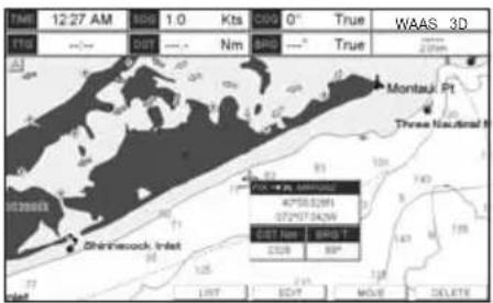Standard Horizon CPF390i - Moving a Mark or Waypoint - 1