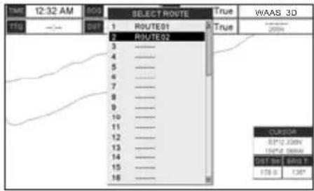 Standard Horizon CPF390i - Using [GOTO] to select Route - 2