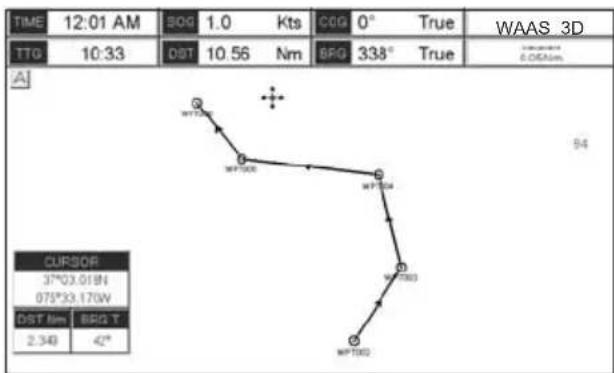 Standard Horizon CPF390i - CREATING A ROUTE USING WAYPOINTS - 1