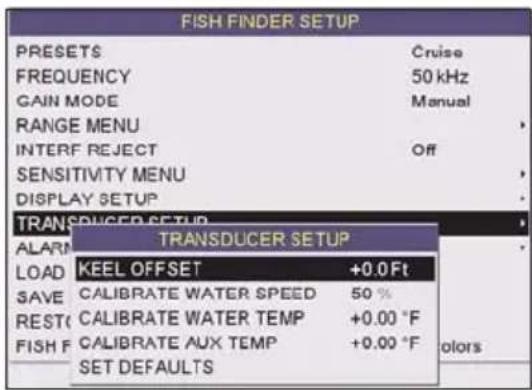 Standard Horizon CPF390i - TRANSDUCER SETUP - 1