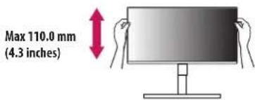 LG 32UL950 - Adjusting the Stand Height - 1