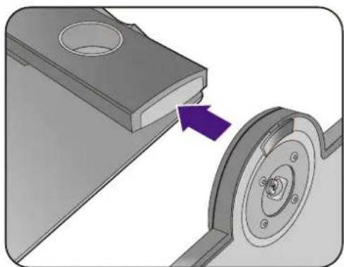 BENQ BL2480T - How to attach the monitor base - 4