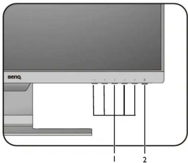 BENQ BL2480T - The control panel - 1