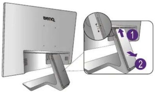 BENQ BL2480T - Attach the monitor base. - 10