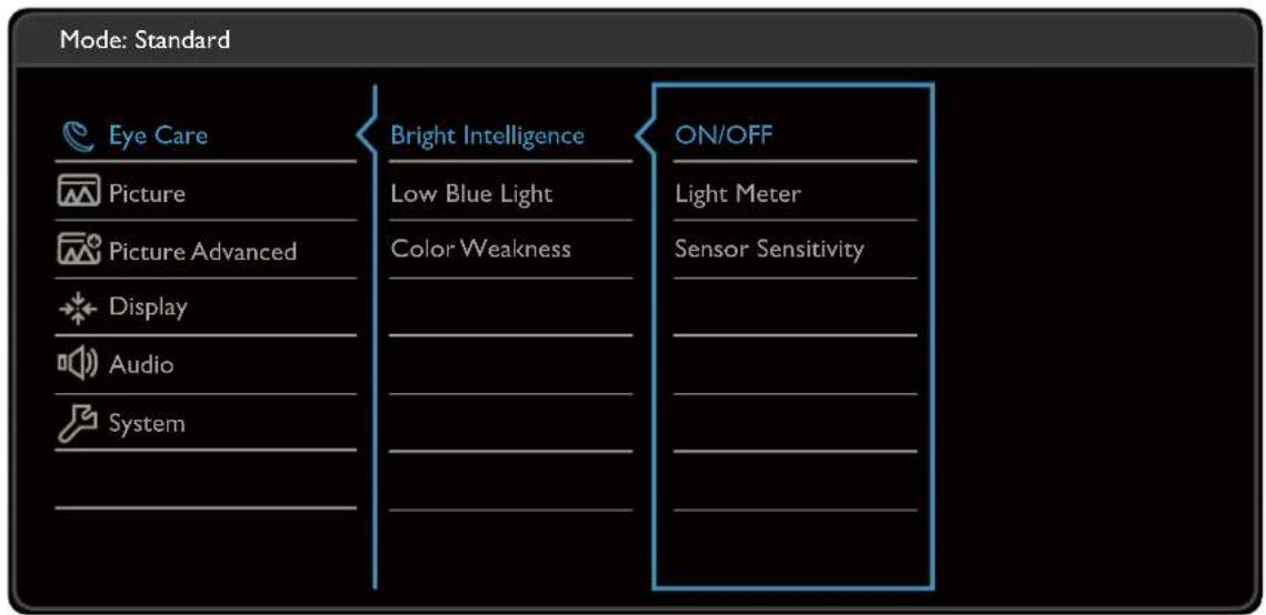BENQ BL2480T - Eye Care menu (selected models only) - 1