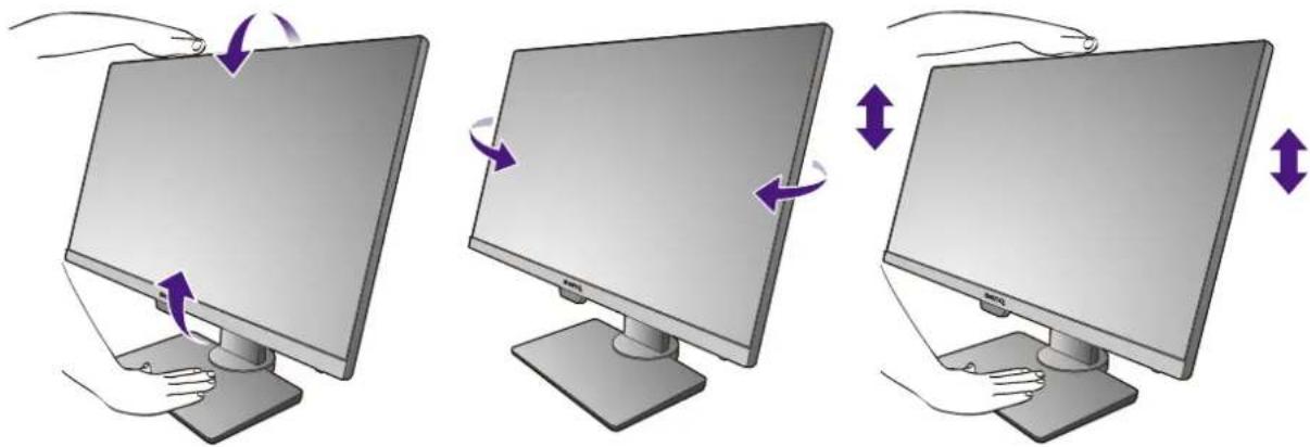 BENQ BL2480T - Viewing angle adjustment - 1