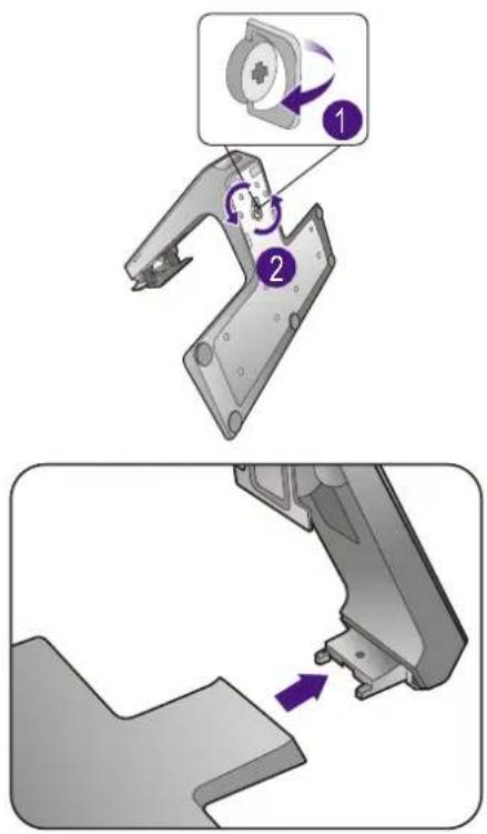 BENQ BL2480T - Remove the monitor base. - 1